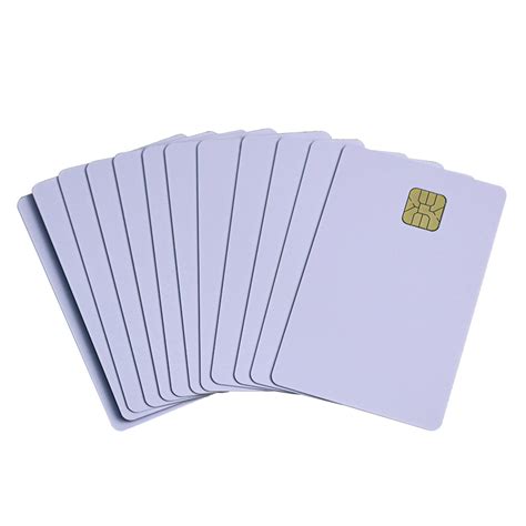 blank white plastic smart pvc chip card|Blank Smart Card .